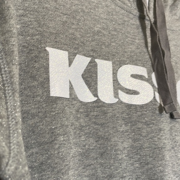 J. America | Kisses Sparkly Grey Hoodie - Picture 4 of 5